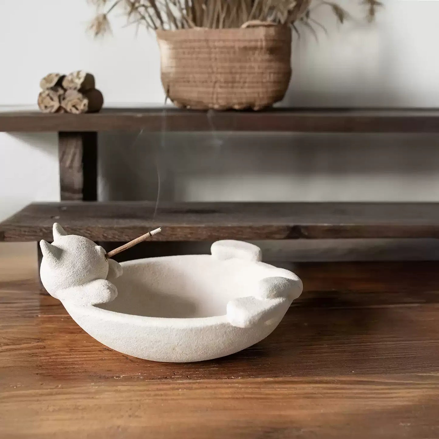 Sleeping Cat Incense Holder