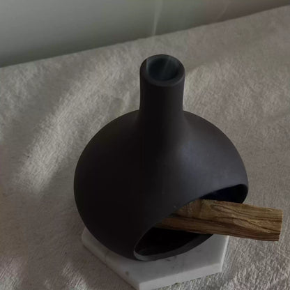 Handmade Ceramic Incense Burner – Modern Fireplace Style