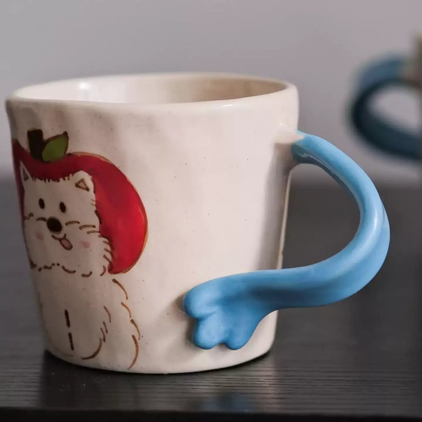 Cute Puppy Apple Ceramic Mug