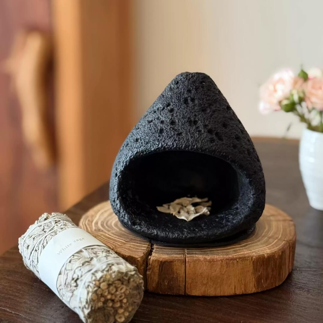 Handcrafted Cement Incense Burner