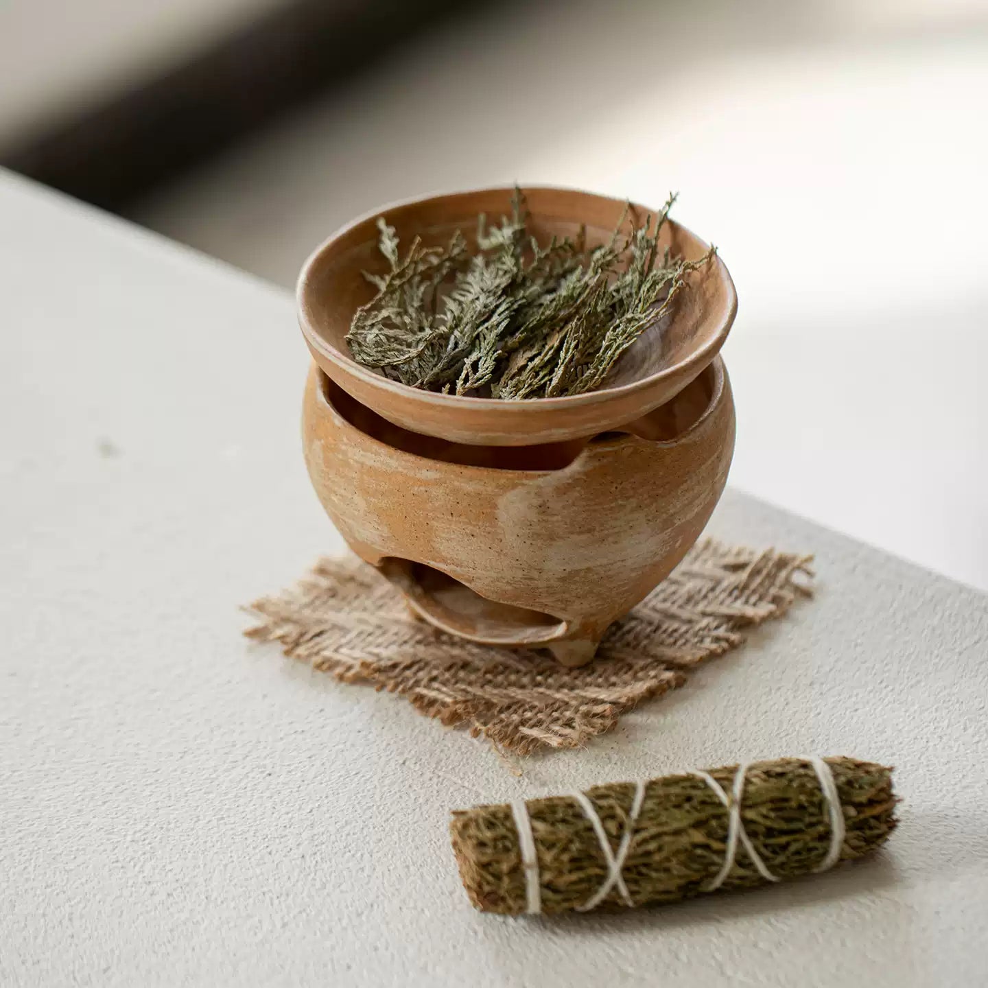 Terra Bowl Ceramic Wax Melt, Oil & Incense Warmer