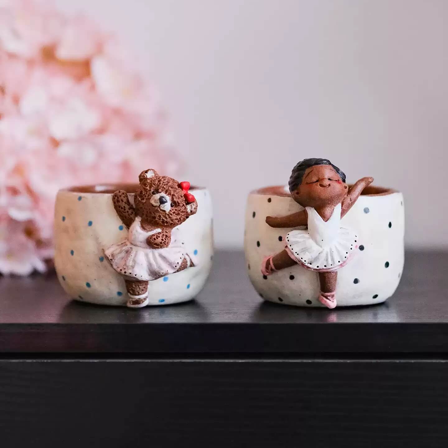 Whispering Character Collection — Handcrafted Ceramic Art Mugs