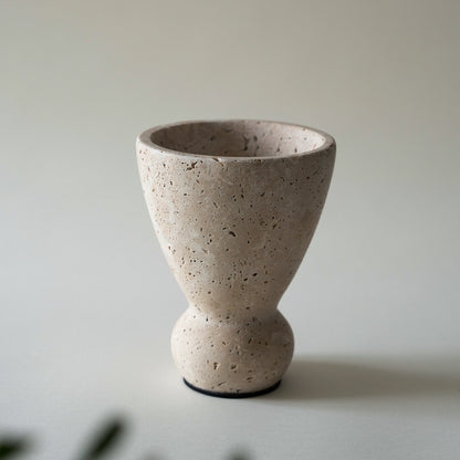 Natural Travertine Stone Incense Burner Set