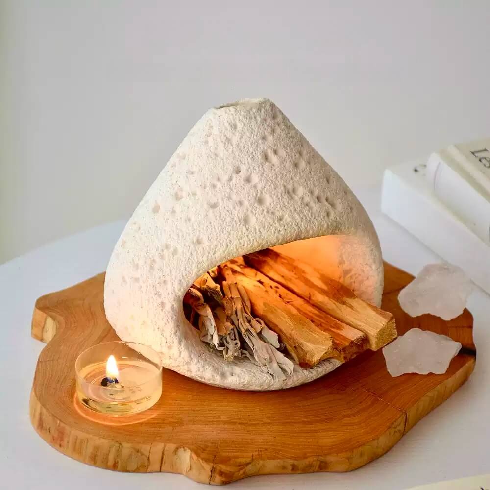 Handcrafted Cement Incense Burner