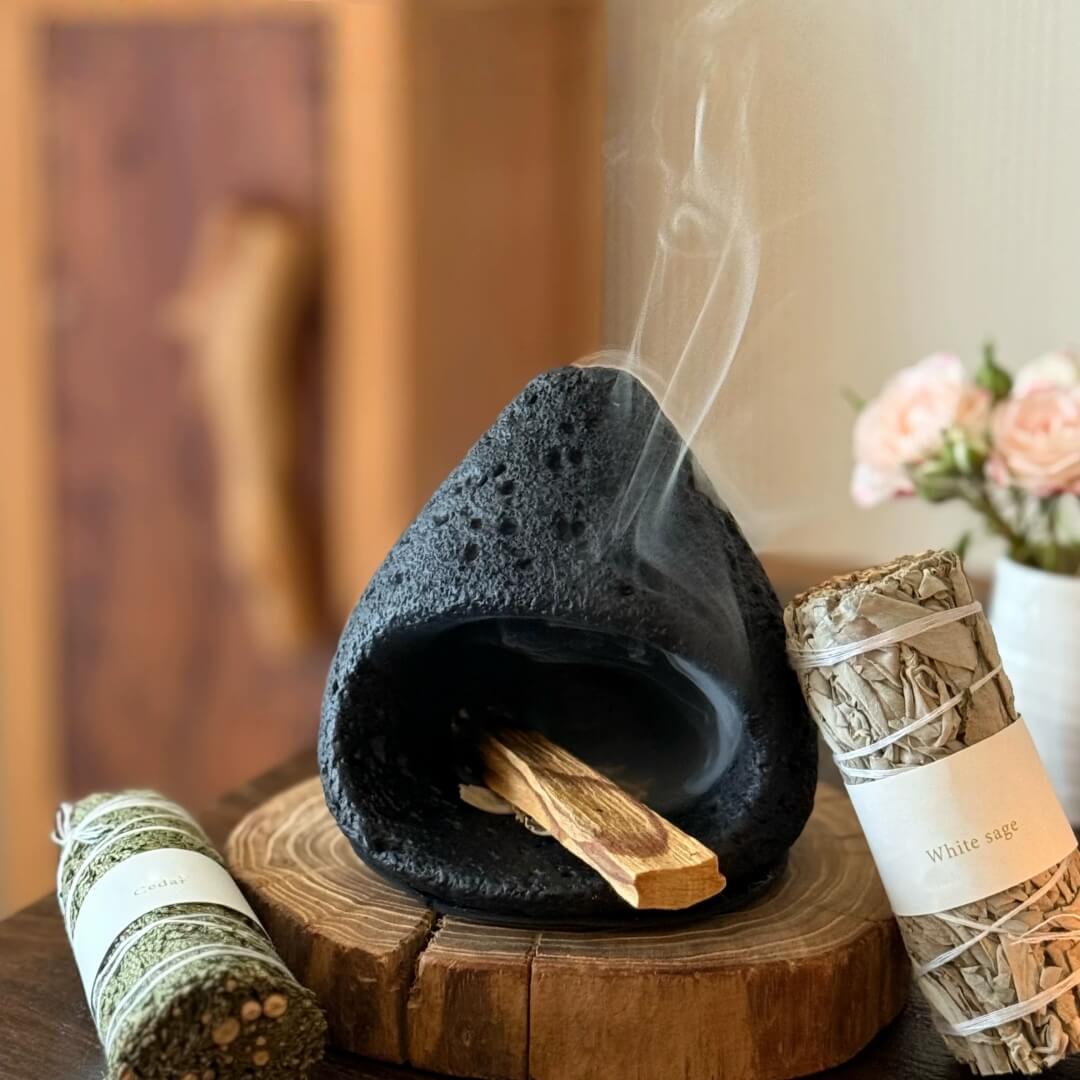 Handcrafted Cement Incense Burner