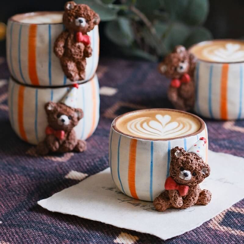 Whispering Character Collection — Handcrafted Ceramic Art Mugs