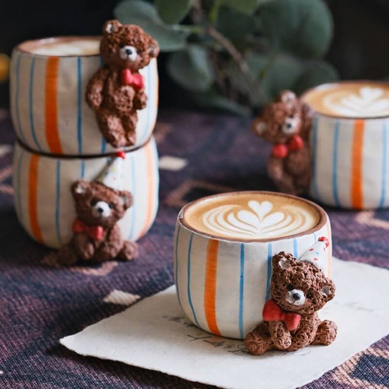 Whispering Character Collection — Handcrafted Ceramic Art Mugs