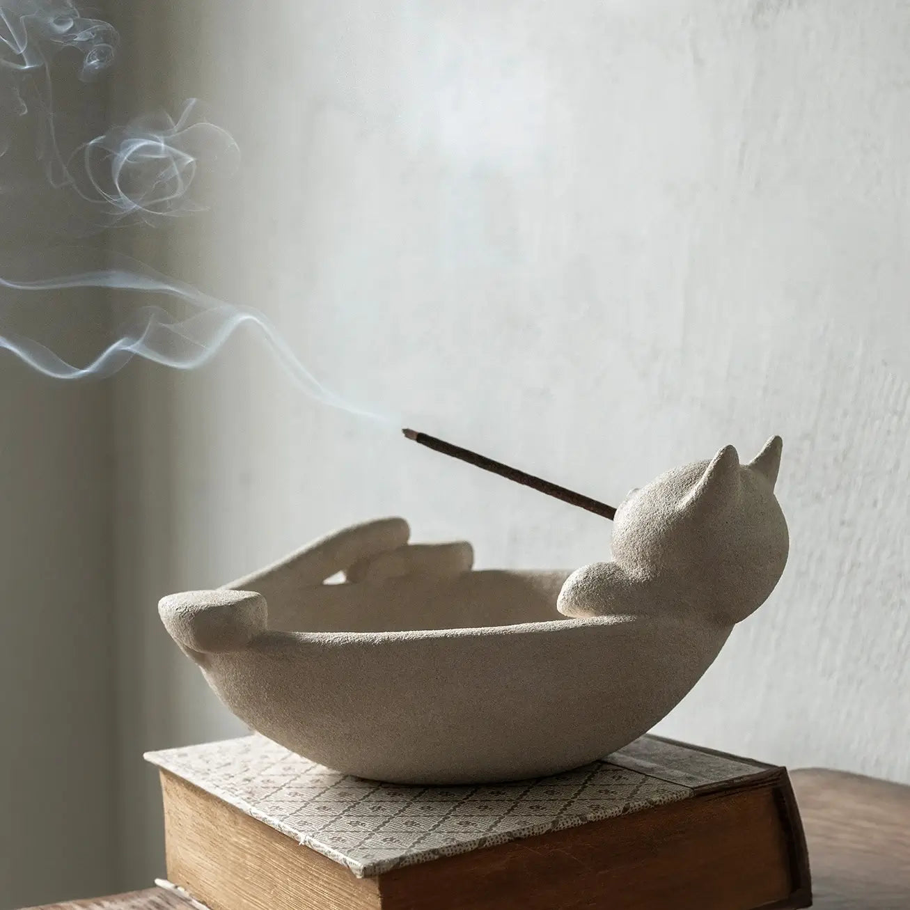 Sleeping Cat Incense Holder