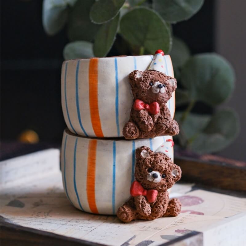 Whispering Character Collection — Handcrafted Ceramic Art Mugs