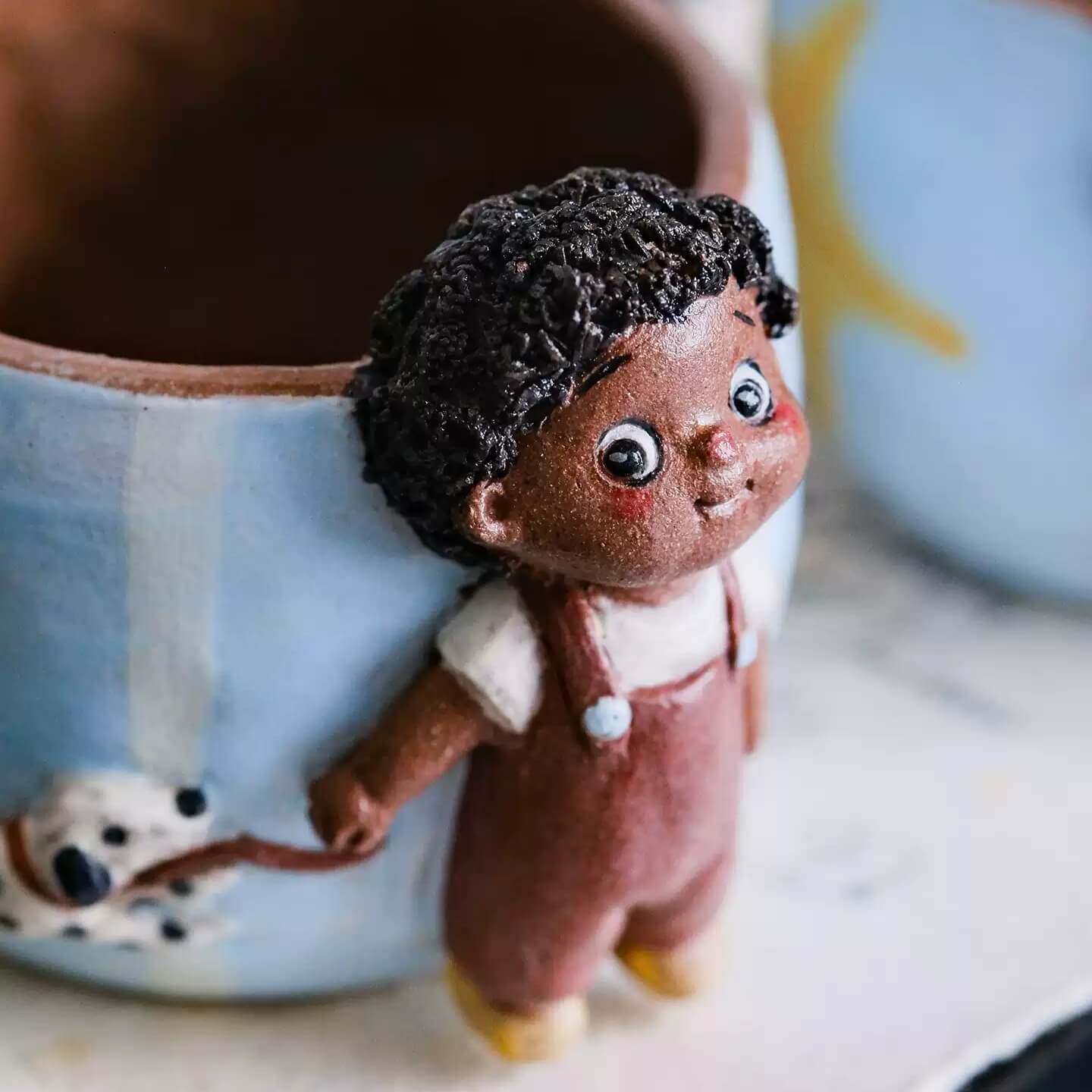 Whispering Character Collection — Handcrafted Ceramic Art Mugs