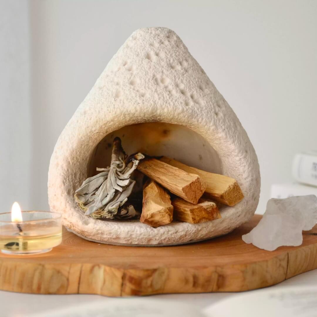 Handcrafted Cement Incense Burner