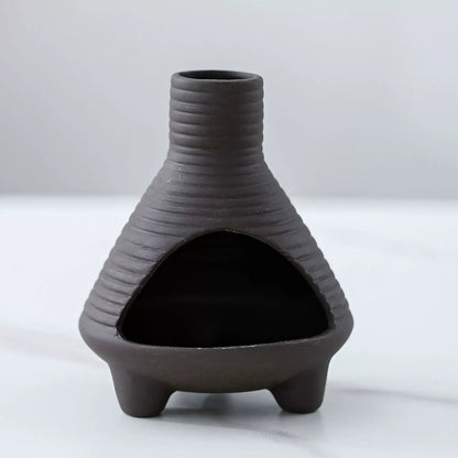 Handmade Ceramic Incense Burner – Chimney Fireplace Style