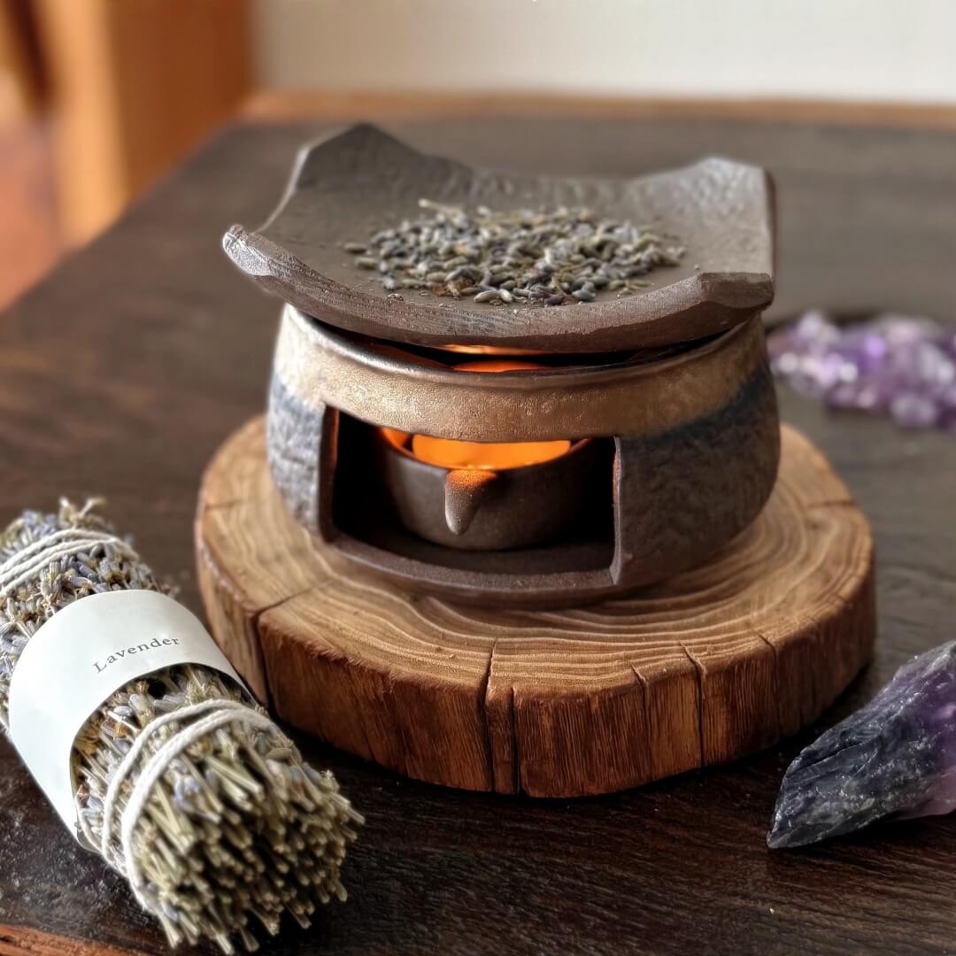 Ember Hearth Ceramic Wax Melt, Oil & Incense Warmer