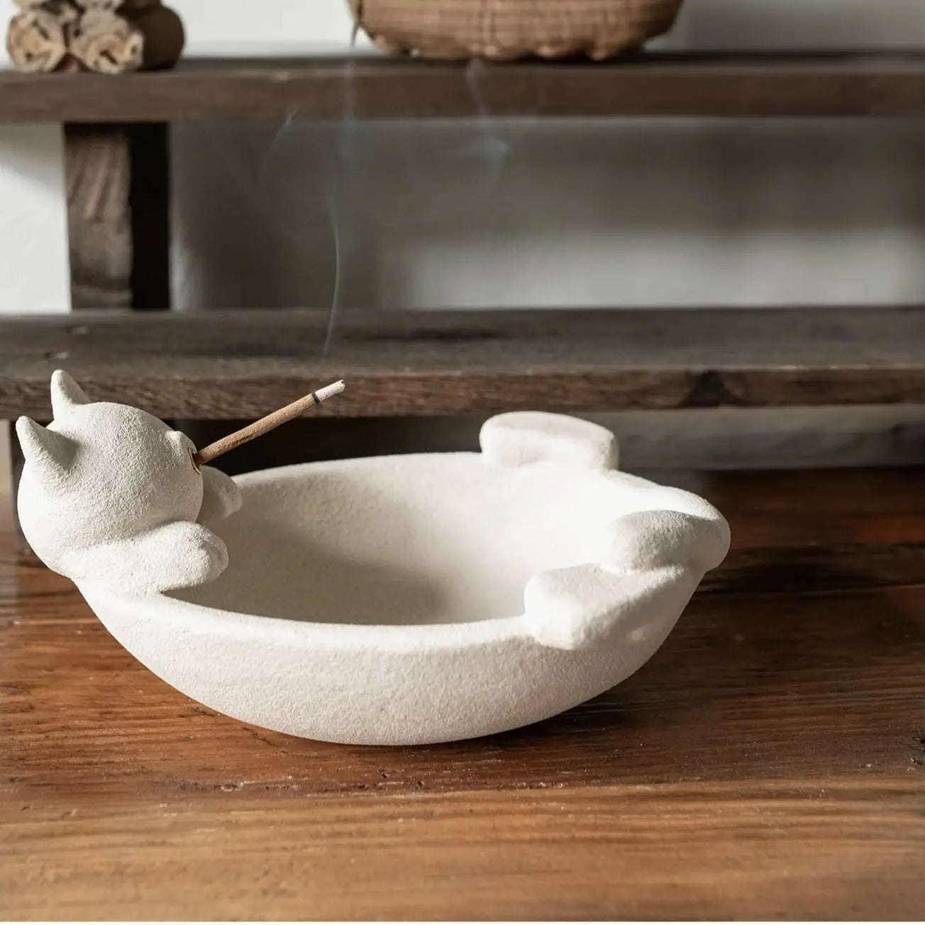Sleeping Cat Incense Holder