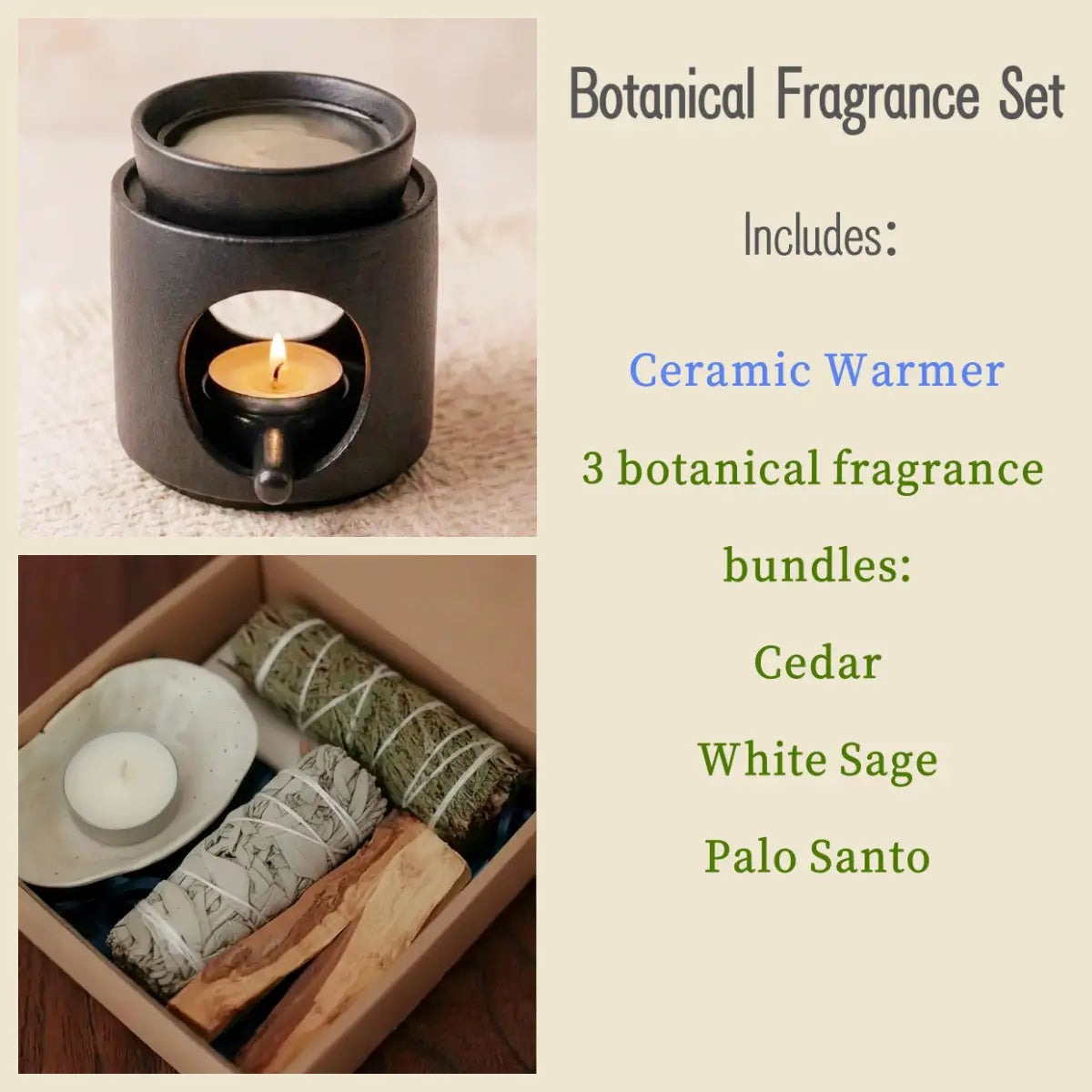 Cylinder Ceramic Wax Melt, Oil & Incense Warmer