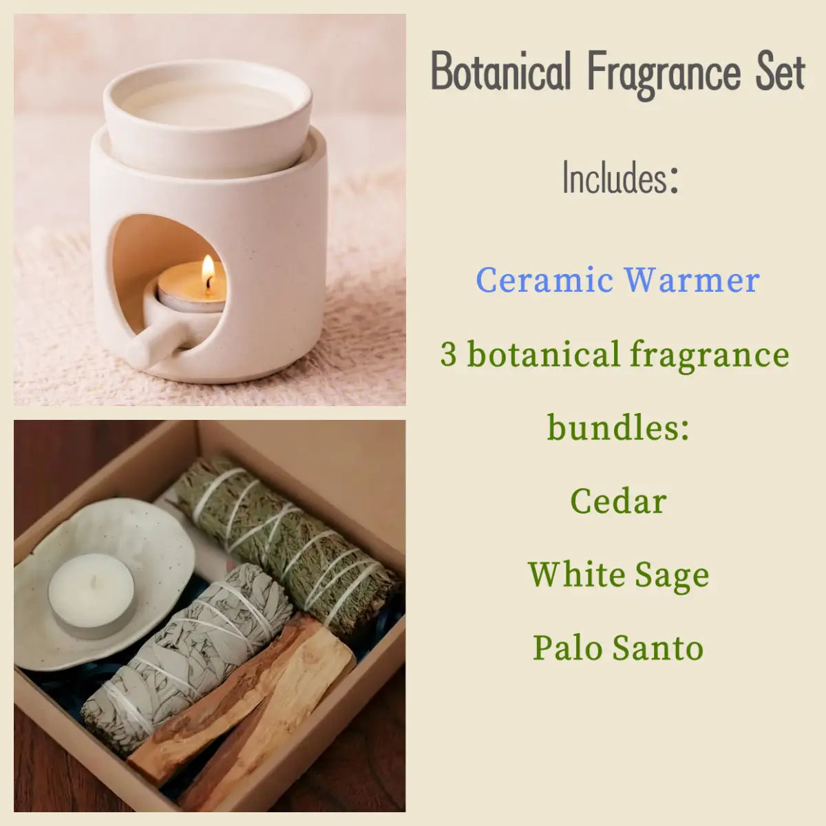 Cylinder Ceramic Wax Melt, Oil & Incense Warmer