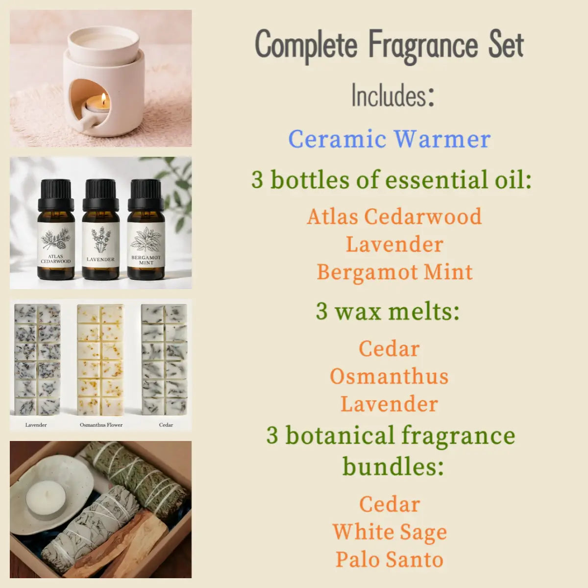 Cylinder Ceramic Wax Melt, Oil & Incense Warmer
