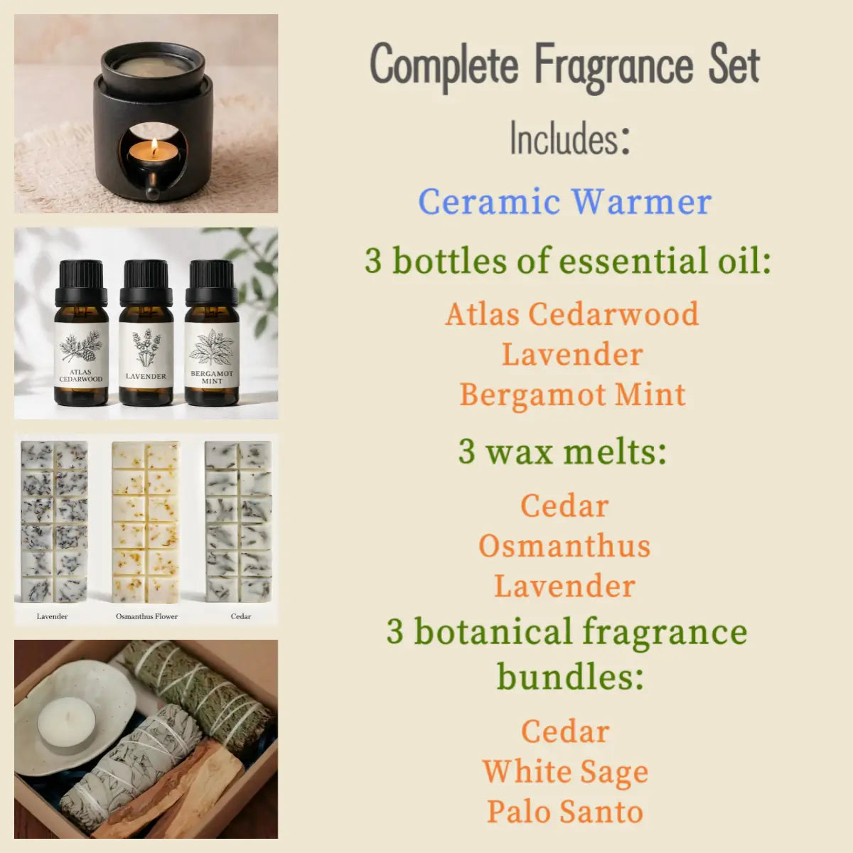 Cylinder Ceramic Wax Melt, Oil & Incense Warmer