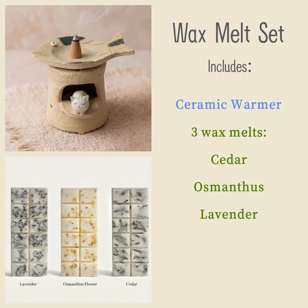 Drift Fish Ceramic Wax Melt, Oil & Incense Warmer