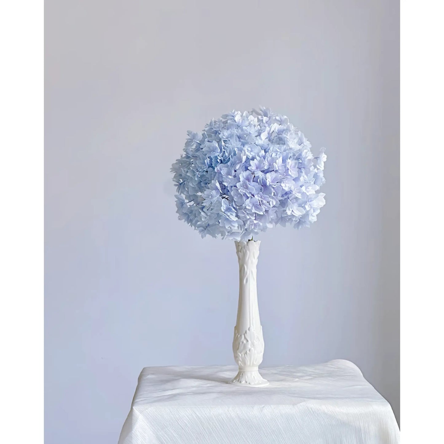 Slim Embossed Ceramic Vase – Ivory Bud Vase for Delicate Floral Arrangements