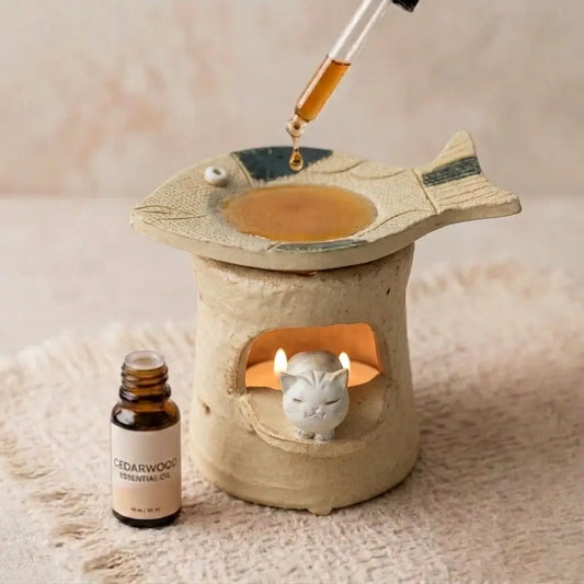 Drift Fish Ceramic Wax Melt, Oil & Incense Warmer