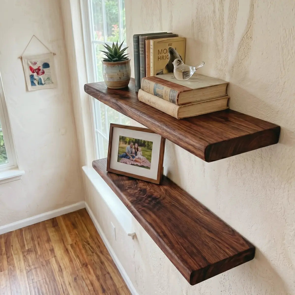 Solid Wood Floating Shelf