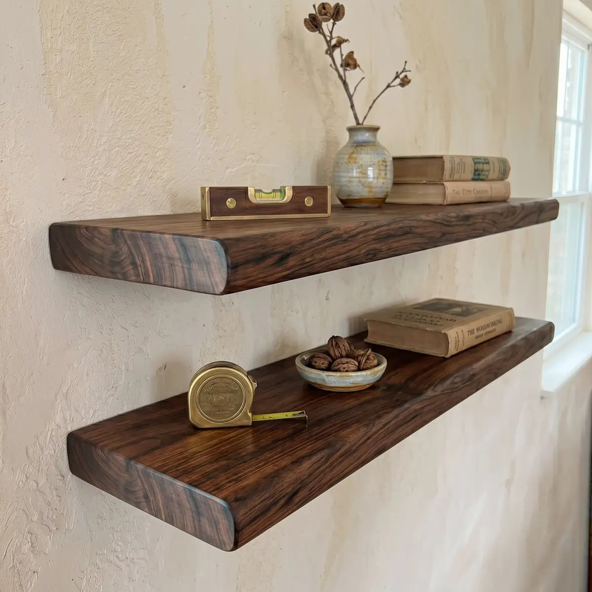 Solid Wood Floating Shelf