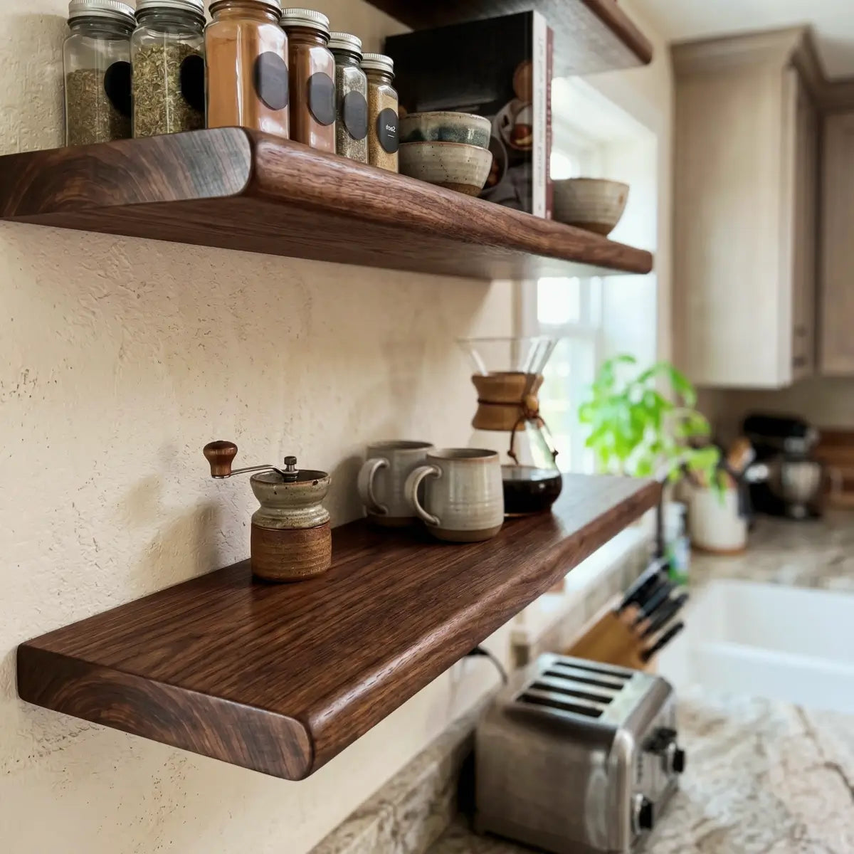 Solid Wood Floating Shelf