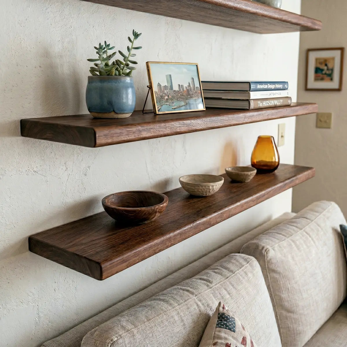 Solid Wood Floating Shelf