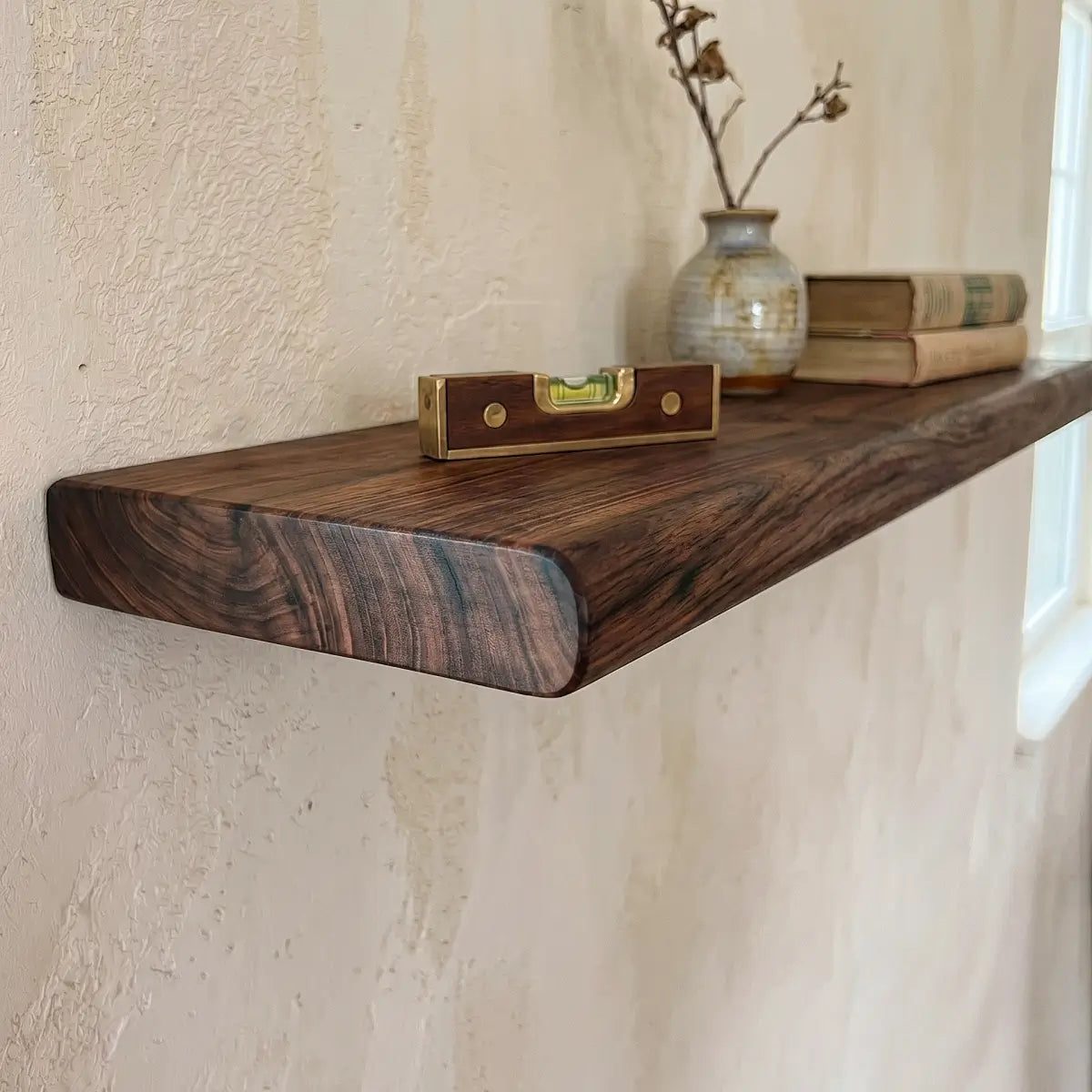 Solid Wood Floating Shelf