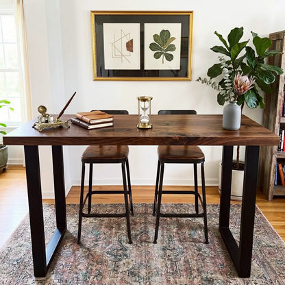 Solid Black Walnut Bar Table