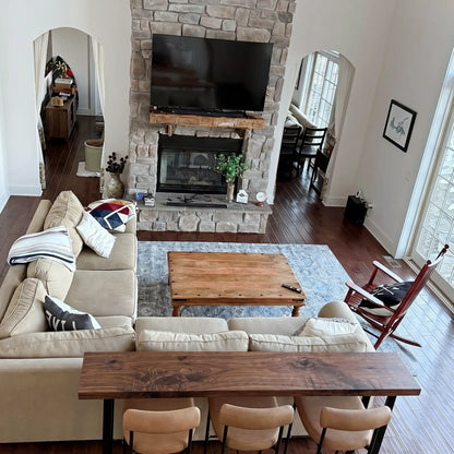 Solid Black Walnut Bar Table
