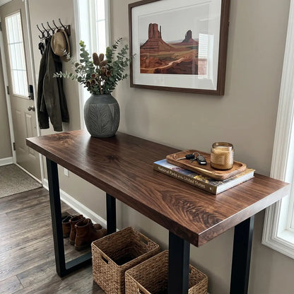 Solid Black Walnut Bar Table