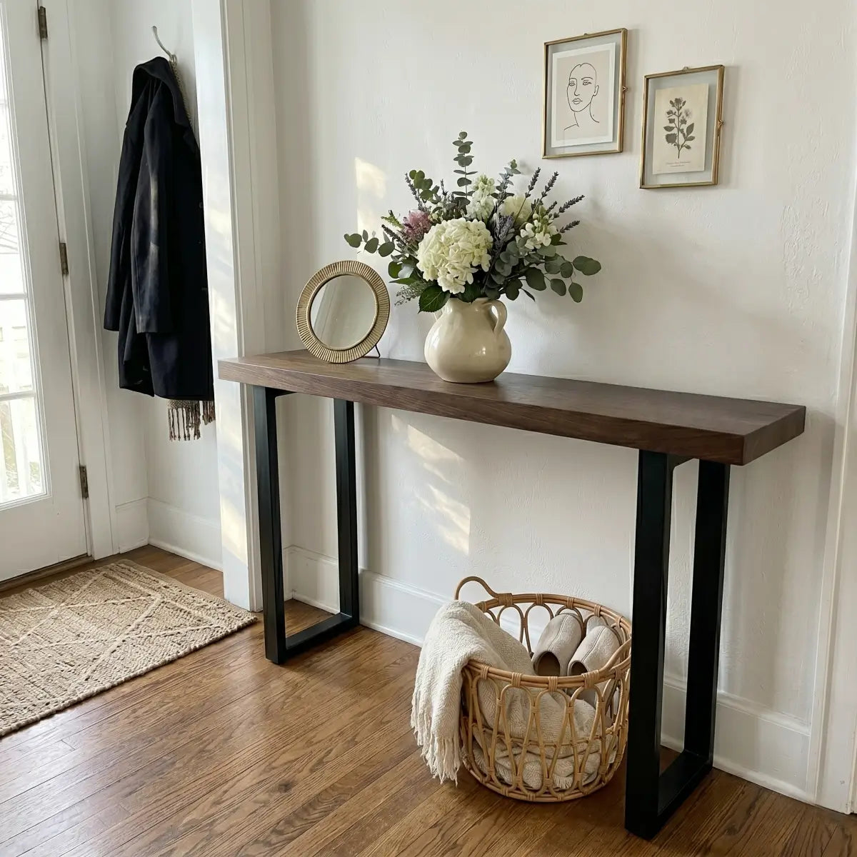 Solid Black Walnut Bar Table