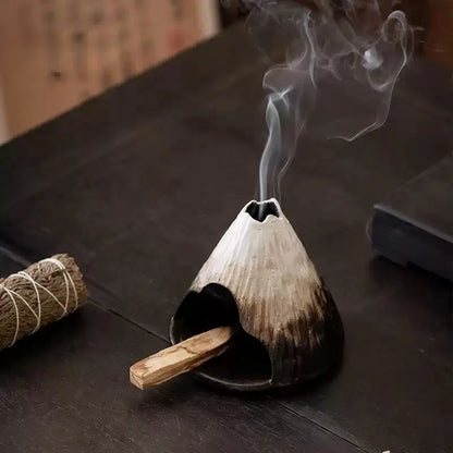 Fuji Mountain Ceramic Incense Burner