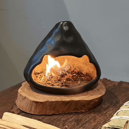 Handmade Ceramic Incense Burner – Black Mountain Fireplace Design
