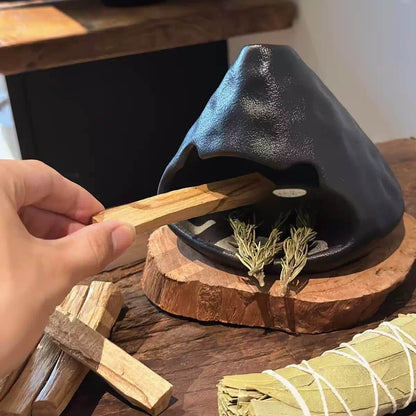 Handmade Ceramic Incense Burner – Black Mountain Fireplace Design