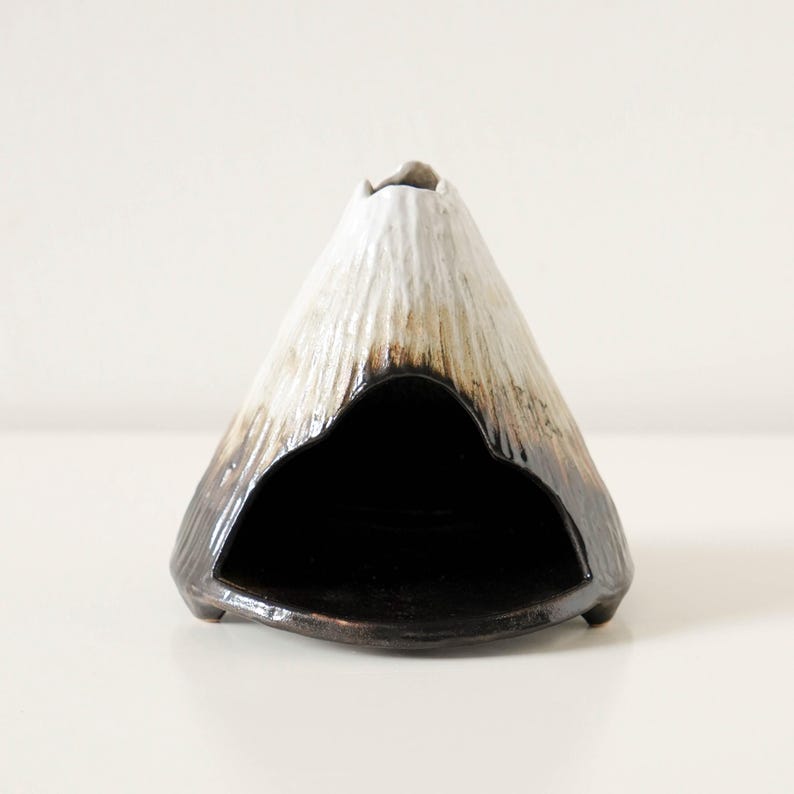 Fuji Mountain Ceramic Incense Burner