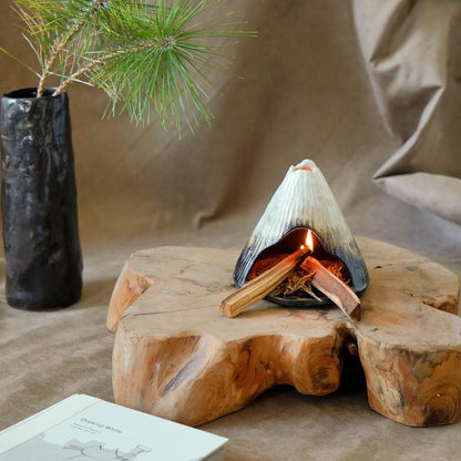 Fuji Mountain Ceramic Incense Burner