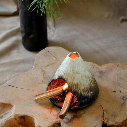 Fuji Mountain Ceramic Incense Burner