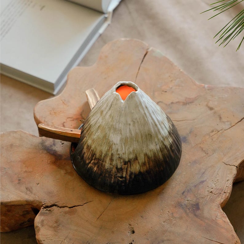 Fuji Mountain Ceramic Incense Burner