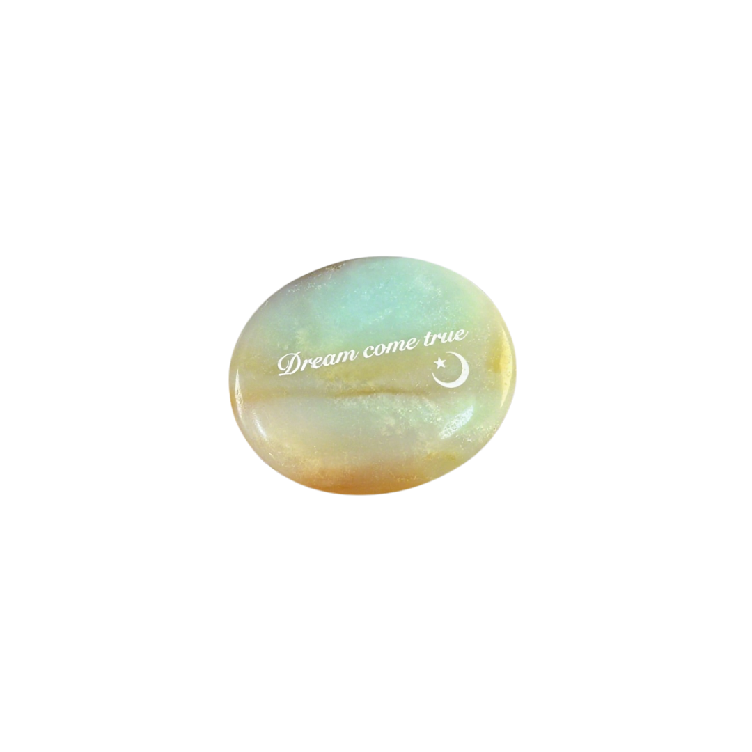 Amazonite Palm Stone - “Dream Come True”