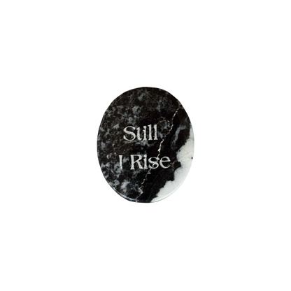 Zebra Jasper Palm Stone - “Still I Rise”