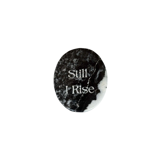 Zebra Jasper Palm Stone - “Still I Rise”