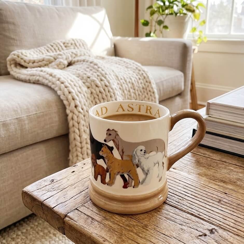 Dog Illustration Ceramic Mug
